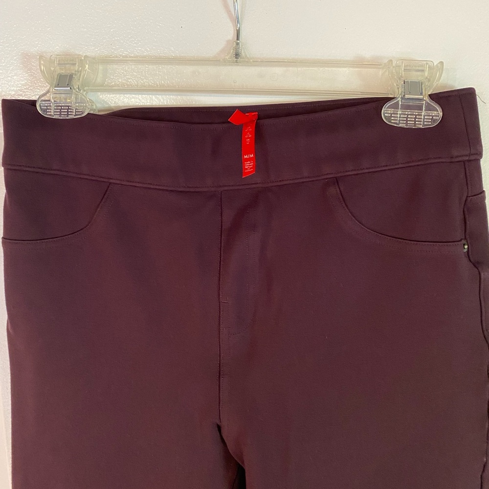 Spanx burgundy leggings